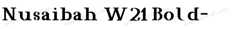 Nusaibah W21 Bold字体转换